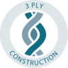 100% 3-ply wool construction for added strength and durability 3-ply