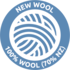 100% wool (70% NZ wool) new wool 100% / 70% NZ
