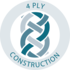 4-ply wool construction for added strength and durability 4-ply