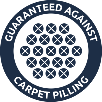 Guaranteed against carpet pilling Guaranteed against carpet pilling